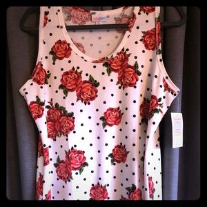 Lularoe Floral Tank - size large